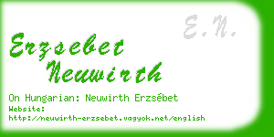 erzsebet neuwirth business card