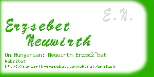 erzsebet neuwirth business card